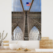 Poster Brooklyn Bridge, New York (Cuisine)