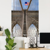Poster Brooklyn Bridge, New York (Bureau à domicile)