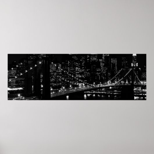 Poster Brooklyn Bridge New York (Devant)