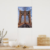 Poster Brooklyn Bridge New York City (Cuisine)