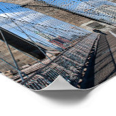 Poster Brooklyn Bridge sentier de marche (Coin)