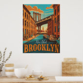Poster Brooklyn Charm : Capturez l'essence avec ceci (Cuisine)