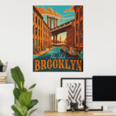 Poster Brooklyn Charm : Capturez l'essence avec ceci (Bureau à domicile)