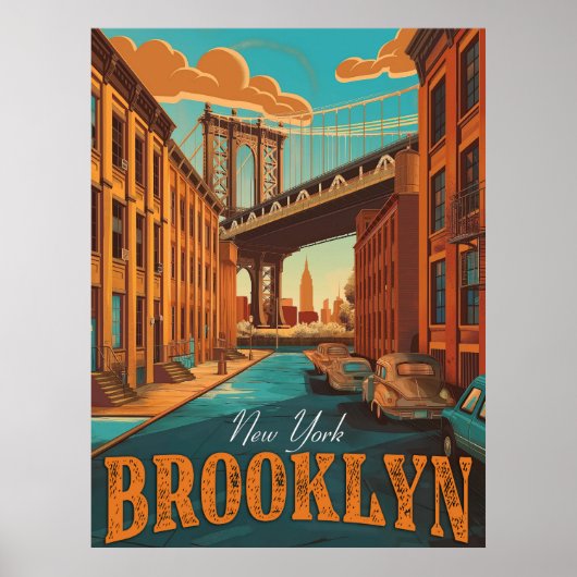 Poster Brooklyn Charm : Capturez l'essence avec ceci (Devant)