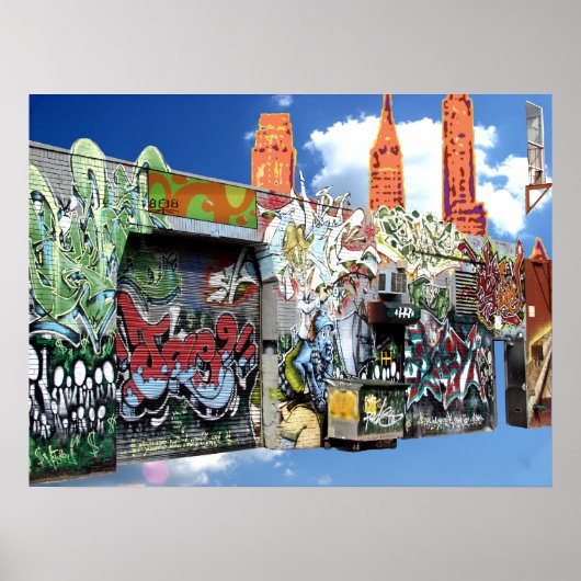 Poster Brooklyn collage (Devant)