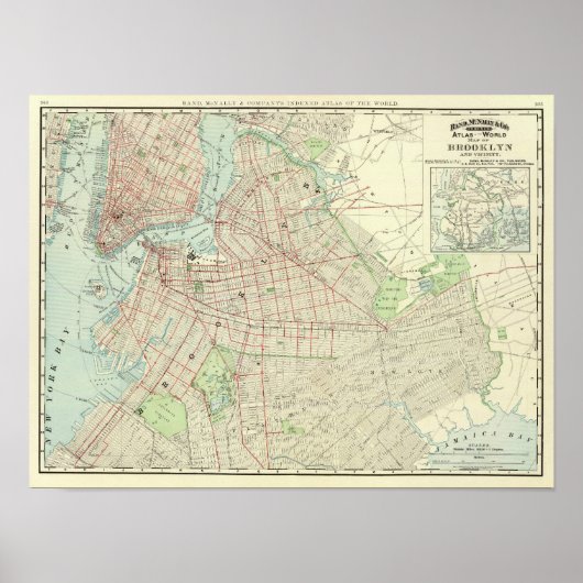 Poster Brooklyn et ses environs (Devant)