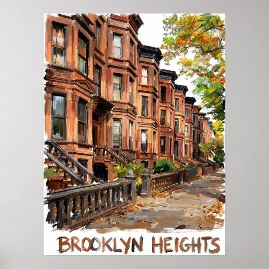 Poster Brooklyn Heights Brooklyn (Devant)