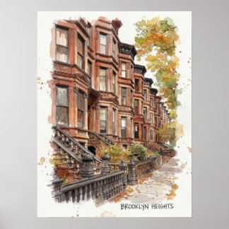 Poster Brooklyn Heights Brooklyn