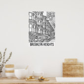 Poster Brooklyn Heights Brooklyn (Cuisine)