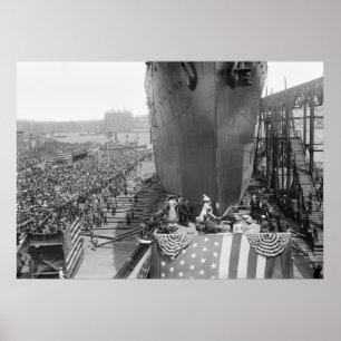 Poster Brooklyn Navy Yard, 1908