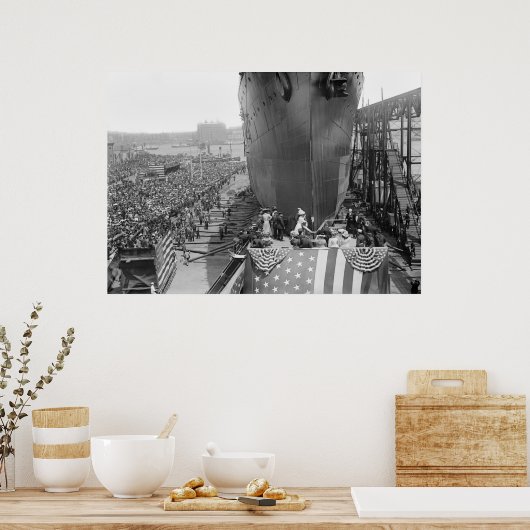 Poster Brooklyn Navy Yard, 1908 (Cuisine)