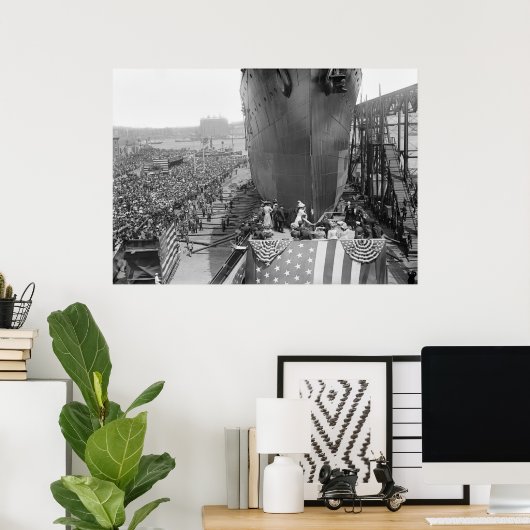 Poster Brooklyn Navy Yard, 1908 (Bureau à domicile)