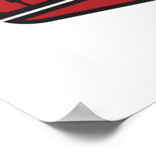 Poster Brooklyn New York | Script de style de bloc (Coin)