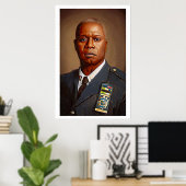Poster Brooklyn Nine Raymond Holt Portrait Imprimer F (Bureau à domicile)