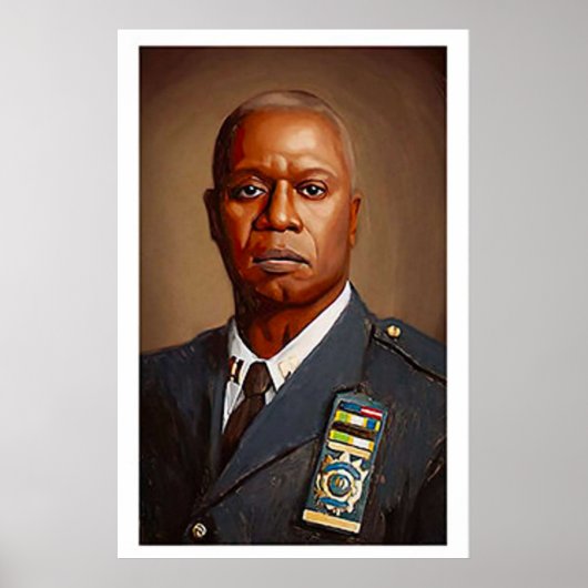 Poster Brooklyn Nine Raymond Holt Portrait Imprimer F (Devant)