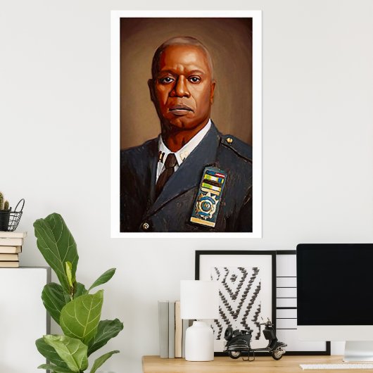 Poster Brooklyn Nine Raymond Holt Portrait Imprimer F (Bureau à domicile)
