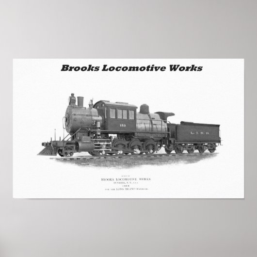 Poster Brooks Camelback Locomotive, Long Island Railroad (Devant)
