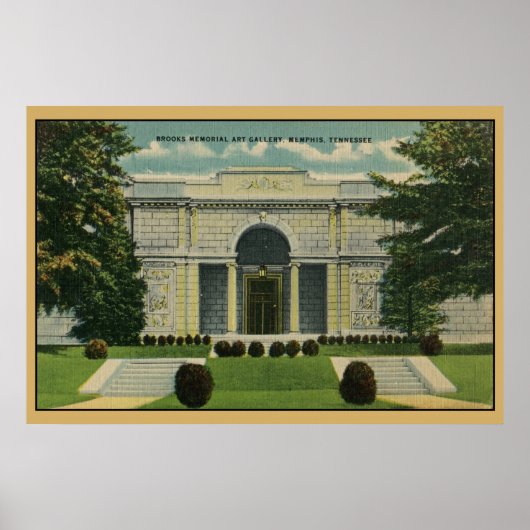 Poster Brooks Memorial Art Gallery Memphis TN (Devant)