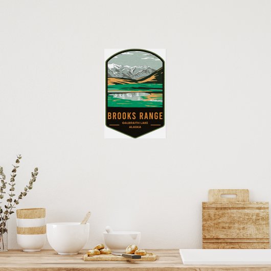 Poster Brooks Range Galbraith Lake (Cuisine)