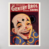 Poster Bros. Cirque vintage (Devant)