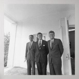 Poster Bros, président John Kennedy, Robert & Ted