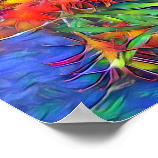 Poster Brosse à bouteille native (Coin)