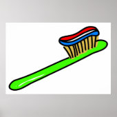 Poster Brosse à dents (Devant)
