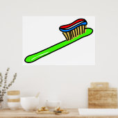 Poster Brosse à dents (Cuisine)