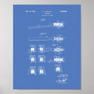 Poster Brosse à dents 1941 Plan directeur de l'art des br