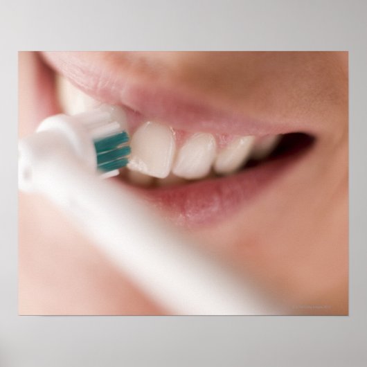 Poster Brosse à dents électrique. Ces appareils ont un mo (Devant)