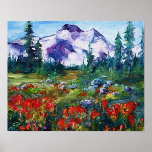 Poster Brosse à peinture indienne du centre de l'Oregon (Devant)