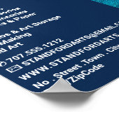 Poster Brosse bleue, Boutique de fournitures d'art (Coin)