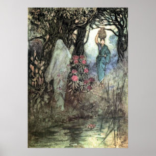 Poster Brossé par un esprit par Warwick Goble