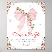 Poster Brosse rose Bow Brochure florale Raffin (Devant)