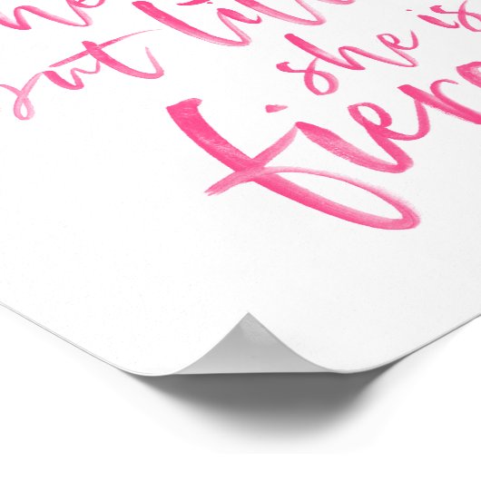 Poster Brosse Script Petit Mais Fierce William Shakespear (Coin)