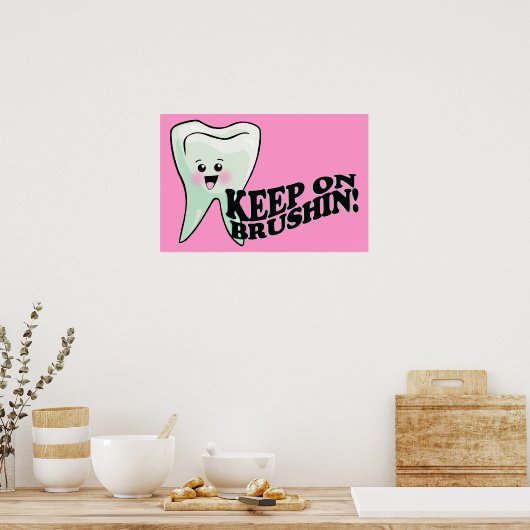 Poster Brosse tes dents ! (Cuisine)