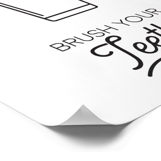 Poster Brosse tes dents (Coin)