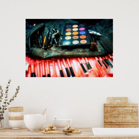 Poster Brosses de maquillage (Cuisine)