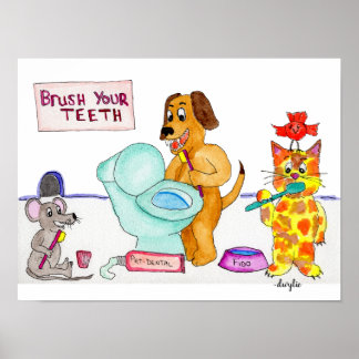 Poster Brossez-vous les dents