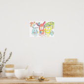 Poster Brossez-vous les dents, petits monstres ! (Cuisine)