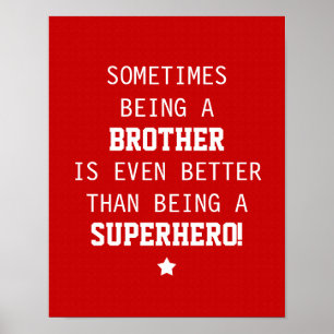 Poster Brother Better than Superhero