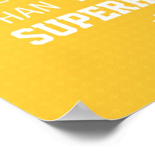 Poster Brother Better than Superhero - Jaune (Coin)