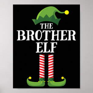 Poster Brother Elf Matching Famille Groupe Noël