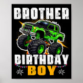 Poster Brother Of The Birthday Boy Monster Truck Family M (Devant)