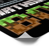 Poster Brother Of The Birthday Boy Video Gamer Pixel Birt (Coin)