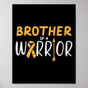 Poster Brother Of Warrior Children Cancer Ribbon Award
