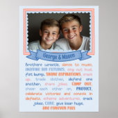 Poster Brothers Coeur toucher & sentimental Photo Imprime (Devant)