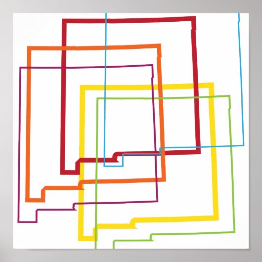 Poster brouillage de la fierté du nouveau-mexique (Devant)