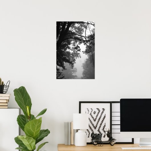 Poster brouillard (Bureau à domicile)