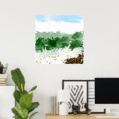 Poster Brouillard (Bureau à domicile)